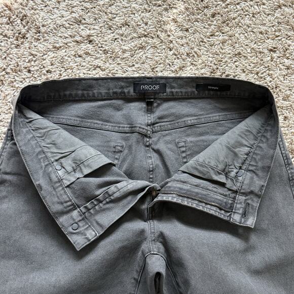 Proof Rover Pants Men’s Size 32x32 Dark Grey Straight Huckberry Stretch Canvas - Picture 3 of 7